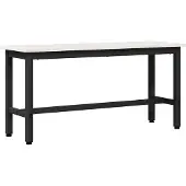 vidaXL Eetbank Wit 100 x 32,5 x 49 cm Massief grenenhout