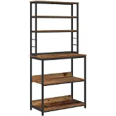 vidaXL Keukenplank 5-laags 80 x 40 x 168 cm Bewerkt hout Oud Hout