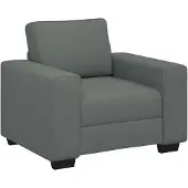 vidaXL Fauteuil 100x77x82 cm stof donkergrijs