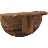 vidaXL Wandplank Muurmontage Oudhout 48 x 24 x 24 cm Bewerkt hout