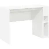 vidaXL Bureau Wit Bewerkt hout 109 x 50 x 78 cm