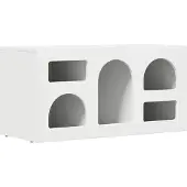 vidaXL TV Kast ELST 80 x 35 x 40 cm Wit Bewerkt hout