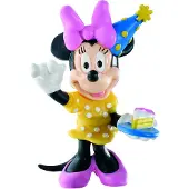 BULLYLAND Disney Speelfiguurtje Minnie Mouse viert feest - - 6 cm