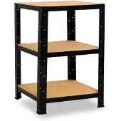 Shelfplaza BLACK metalen stellingkast - 90x60x60 cm - zwart - 3 planken