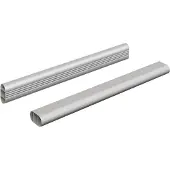 vidaXL Kaststang 2 pcs Zilver 764 x 15 x 29 mm Aluminiumlegering