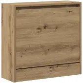 vidaXL Schoenenkast 60 x 21 x 57 cm Bewerkt hout Artisan Eiken