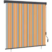 vidaXL Rolstof, geel en blauw, 180 x 250 cm, stof en aluminium