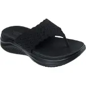 SKECHERS Teenslipper zwart