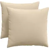 vidaXL Zitkussens 2 pcs Crème 50 x 50 cm Stof