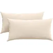 vidaXL Zitkussens 2 pcs Beige 80 x 40 cm Stof
