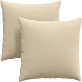 vidaXL Zitkussens 2 pcs Crème 80 x 80 cm Stof