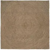vidaXL Vloerkleden Grijs 240 x 240 cm Jute