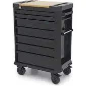 HBM Gereedschapswagen, 7 laden, 71 cm, zwart