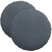 vidaXL Zitkussens 2 pcs Donkergrijs Ø 40 x 13 cm Fluweel