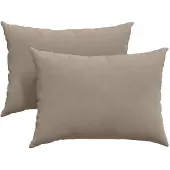 vidaXL Zitkussens 2 pcs Taupe 70 x 50 cm Stof