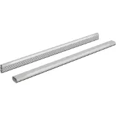 vidaXL Kaststang 2 pcs Zilver 764 x 15 x 29 mm Aluminiumlegering