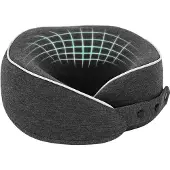 vidaXL Reiskussen voor de nek Donkergrijs Traagschuim 28 x 28 x 14 cm