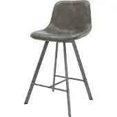 Zijlstra Barstoel Zigi - Taupe - - Barstoel - Taupe - Kunstleer - Set Van 4