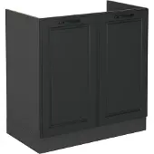 Vicco Wastafelkast R-Line Antraciet landhuis 80 cm zonder werkblad, Model 53486
