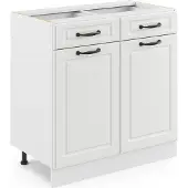 Vicco R-Line Keukenonderkast – 80 cm zonder werkblad Wit Landhuis