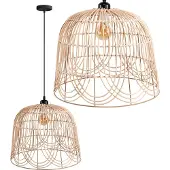Toolight Hanglamp, natuurlijke uitvoering, model APP1352-1CP, diameter 40 cm