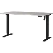 Germania Bureau Boras, elektrisch in hoogte verstelbaar Breedte 120/140/160 cm, metalen frame, Made in Germany