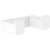Hansgrohe AddStoris dubbele handdoekhaak wit mat