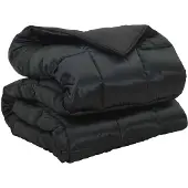vidaXL Winter Duvet 140 x 200 cm 450 gsm Zwart
