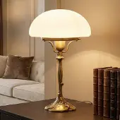 BERLINER MESSINGLAMP Nachtlampje KATHARINA, brons / oud-messing, Woon-/ Eetkamer, Messing, Antiek, Tafellamp