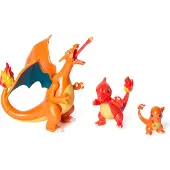 Pokémon Figuur Select Evolution Multipack Salameche, Reptincel en Dracaufeu