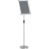 vidaXL Beursdisplays Zilver 30 x 25 x 128 cm Aluminium