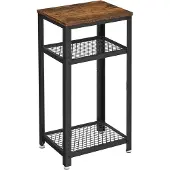 Leobert Nachtkastje LET75BX – Rustiek Bruin – Metalen Frame