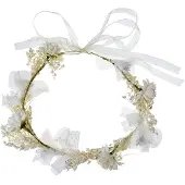 Juleeze Haarband Meisje Wit Synthetisch Bloemen