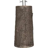 Clayre & Eef Kerstboom Standaard Boom Ø 23x52 cm Bruin Keramisch materiaal