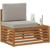 vidaXL Buitenhoekbank Naturel 91 x 63 x 73 cm Massief Acacia Hout