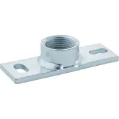 Geberit grondplaat voor beugelbev PE, staal, (bxhxl) 40x21x120mm, elektrolytisch verzinkt