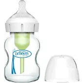 Dr. Brown's Options+ Anti-Colic Babyfles - Brede halsfles - Glas - 150ml