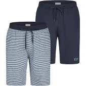 Phil&Co. Pyjamabroek ' Classics ' donkerblauw / offwhite