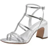Tamaris Sandalen met riem zilver
