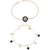 Faina Armband goud / zwart