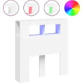 vidaXL Hoofdeinde met LED 100x18,5x103,5 cm bewerkt hout
