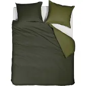 Beddinghouse Warm dekbedovertrek - Lits-Jumeaux - 240 x 200/220 cm - Groen