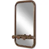 Spinder Design spiegel Retro Spiegel - Chocolate Brown - 3 haken
