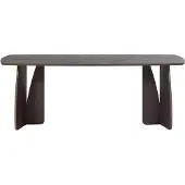 Woood Oakline Curve Eettafel B 200 cm - Mystic Brown