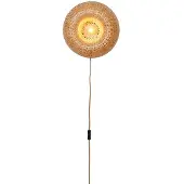 Good&Mojo Wandlamp Barbados, dimbaar, hout licht, Woon-/ Eetkamer, Bamboe, Wandlamp hout