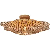 Good&Mojo Bamboe LED Plafondlamp Madura | 1X E27 Max 60W | Warm Earth Tones