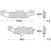 TRW Bremsbelagsatz, ohne Straßenzulassung MOTO MCB697RSI