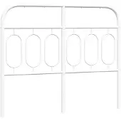 vidaXL Vervangend hoofdbord 120 cm metaal wit