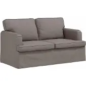 vidaXL Bankstel 2 st Taupe Stof