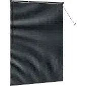 vidaXL Venetiaanse jaloezie Zwart 175 x 135 cm 25 mm Aluminium